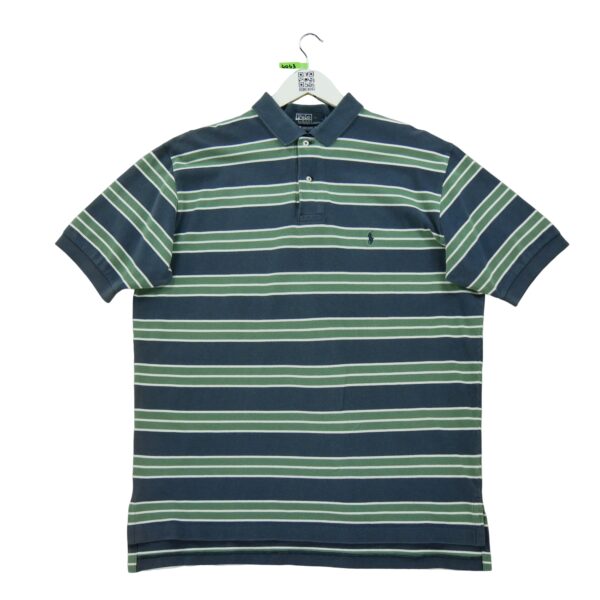 Polo manches courtes homme marine Polo Ralph Lauren Motif a rayures Col Polo