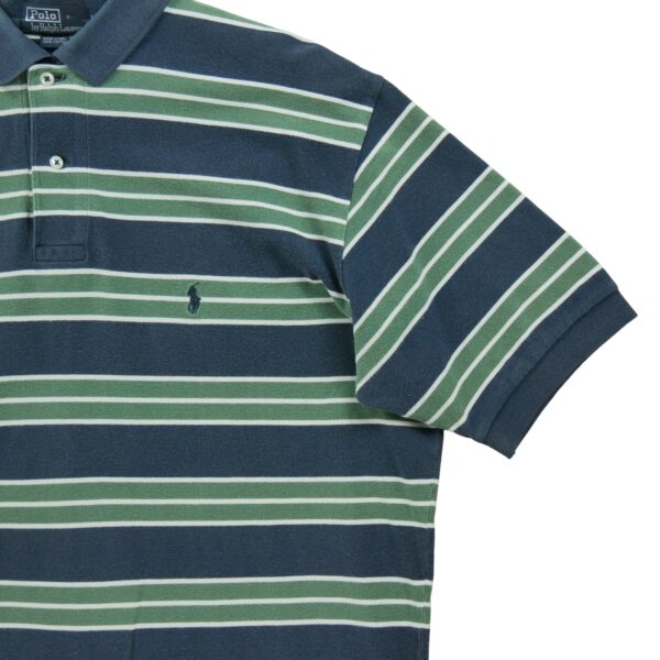 Polo manches courtes homme marine Polo Ralph Lauren Motif a rayures Col Polo