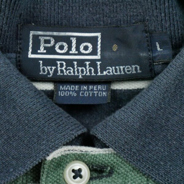 Polo manches courtes homme marine Polo Ralph Lauren Motif a rayures Col Polo