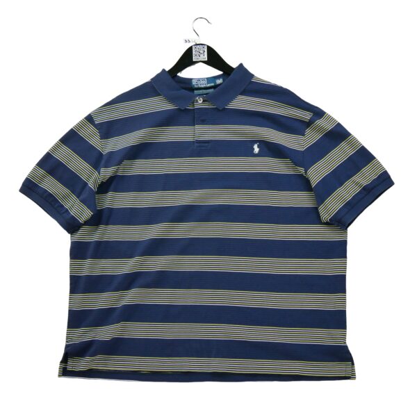 Polo manches courtes homme marine Polo Ralph Lauren Motif a rayures Col Polo