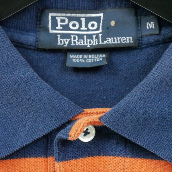 Polo manches courtes homme marine Polo Ralph Lauren Motif a rayures Col Polo