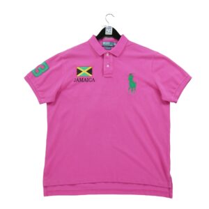 Polo manches courtes homme rose Polo Ralph Lauren Col Polo