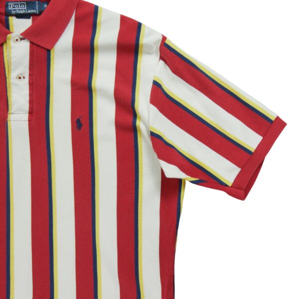 Polo manches courtes homme rouge Polo Ralph Lauren Motif a rayures Col Polo