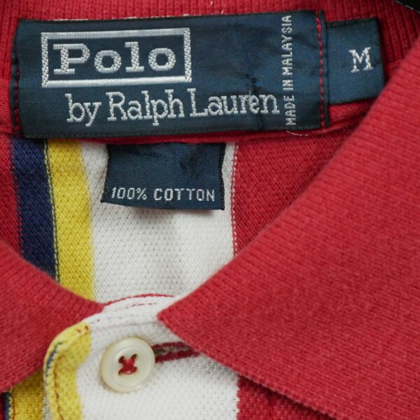 Polo manches courtes homme rouge Polo Ralph Lauren Motif a rayures Col Polo
