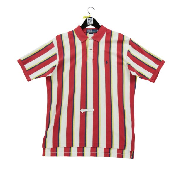 Polo manches courtes homme rouge Polo Ralph Lauren Motif a rayures Col Polo