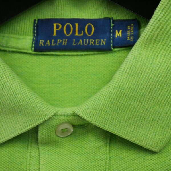 Polo manches courtes homme vert fluo Polo Ralph Lauren Col Polo