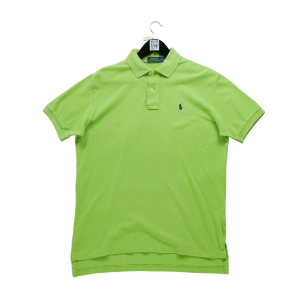 Polo manches courtes homme vert fluo Polo Ralph Lauren Col Polo