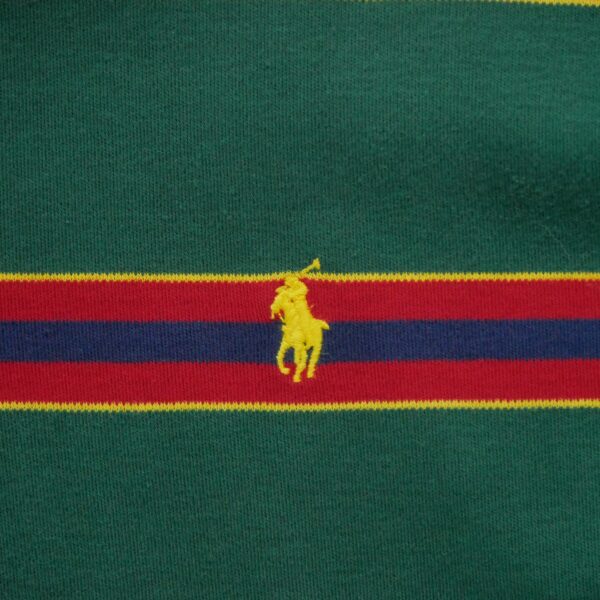 Polo manches courtes homme vert Polo Ralph Lauren Motif a rayures Col Polo