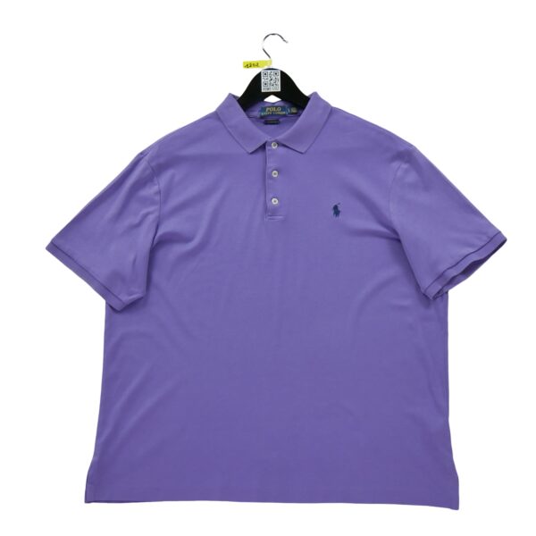 Polo manches courtes homme violet Polo Ralph Lauren Col Polo