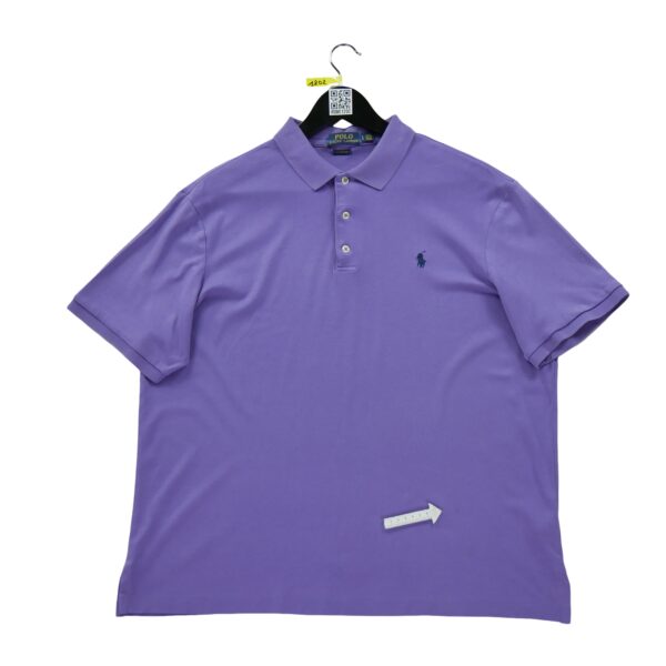 Polo manches courtes homme violet Polo Ralph Lauren Col Polo