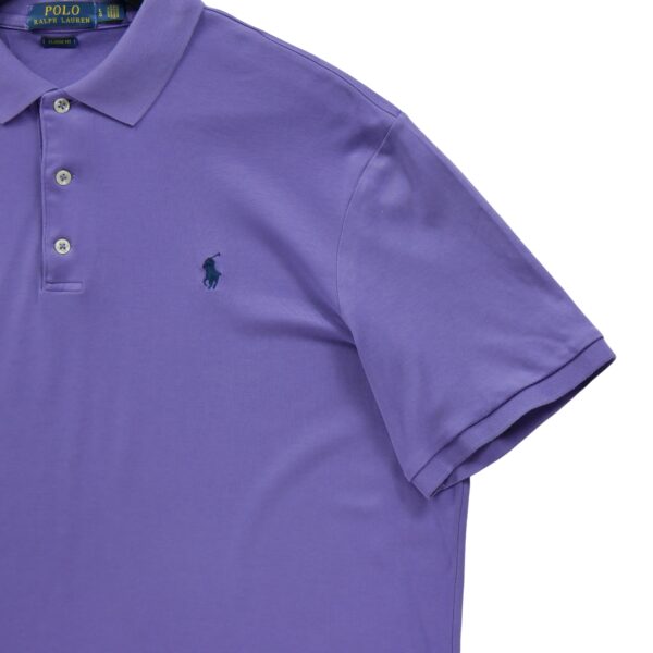 Polo manches courtes homme violet Polo Ralph Lauren Col Polo