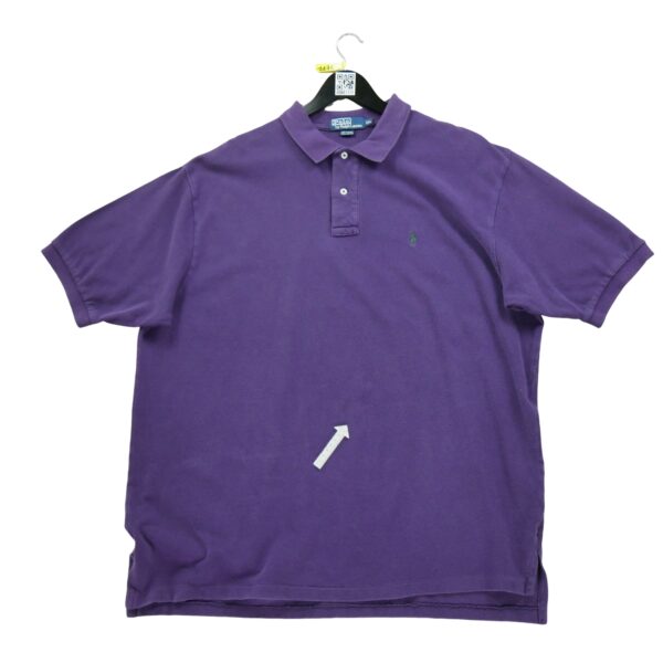 Polo manches courtes homme violet Polo Ralph Lauren Col Polo