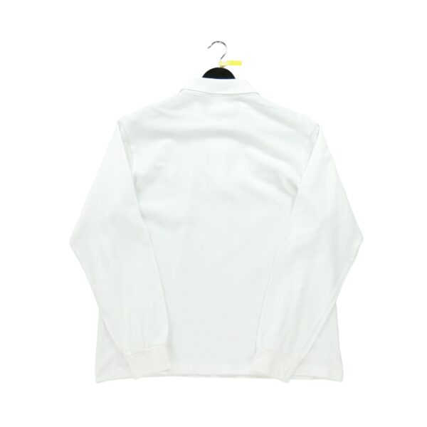 Polo manches longues homme blanc Lacoste Col Polo