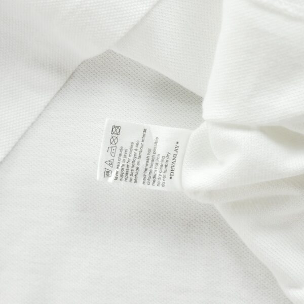 Polo manches longues homme blanc Lacoste Col Polo