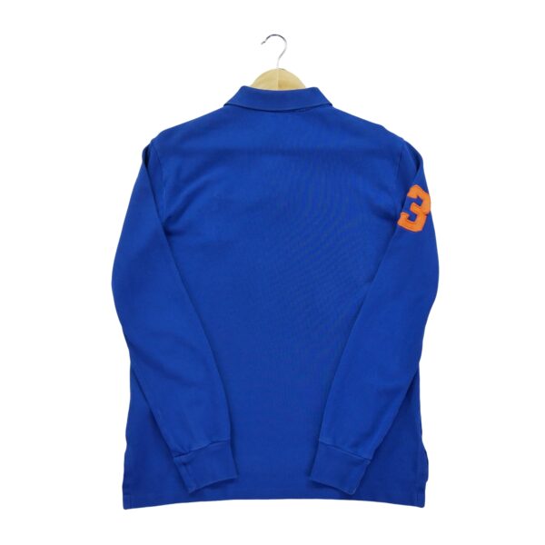 Polo manches longues homme bleu Polo Ralph Lauren Col Polo