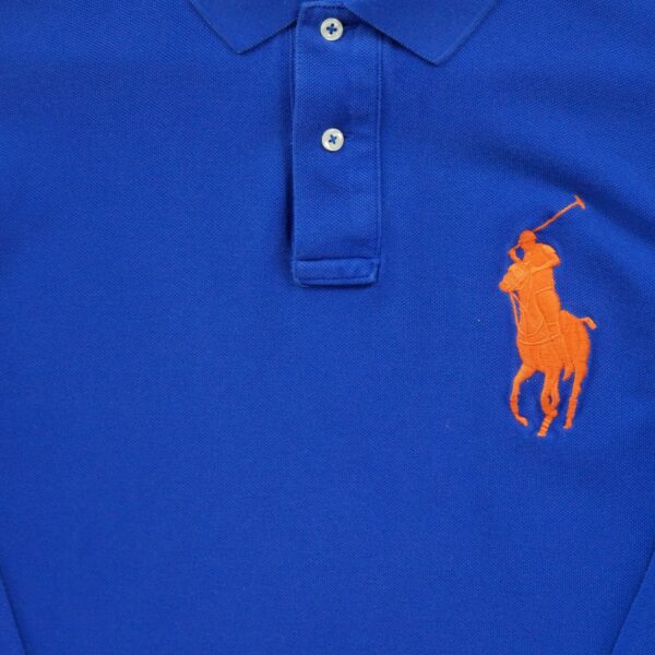 Polo manches longues homme bleu Polo Ralph Lauren Col Polo