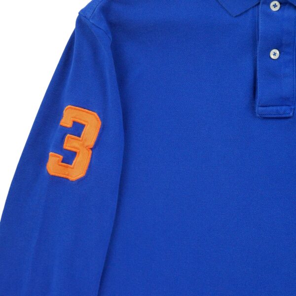 Polo manches longues homme bleu Polo Ralph Lauren Col Polo