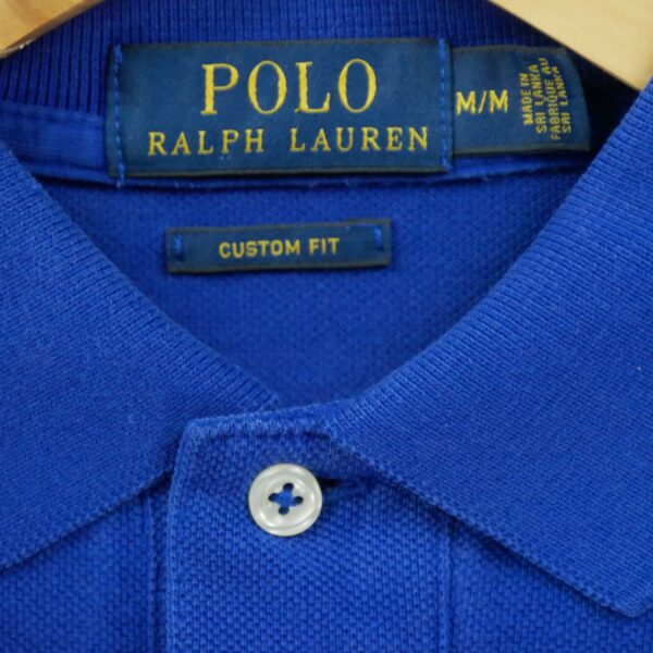 Polo manches longues homme bleu Polo Ralph Lauren Col Polo