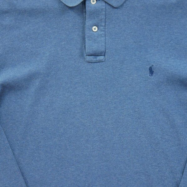 Polo manches longues homme bleu Polo Ralph Lauren Col Polo