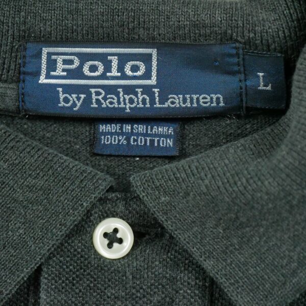 Polo manches longues homme gris Polo Ralph Lauren Col Polo