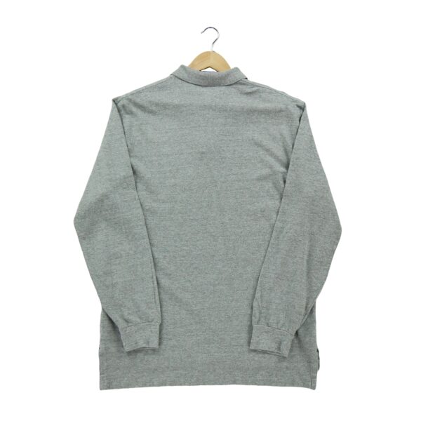 Polo manches longues homme gris Polo Ralph Lauren Motif chine Col Polo