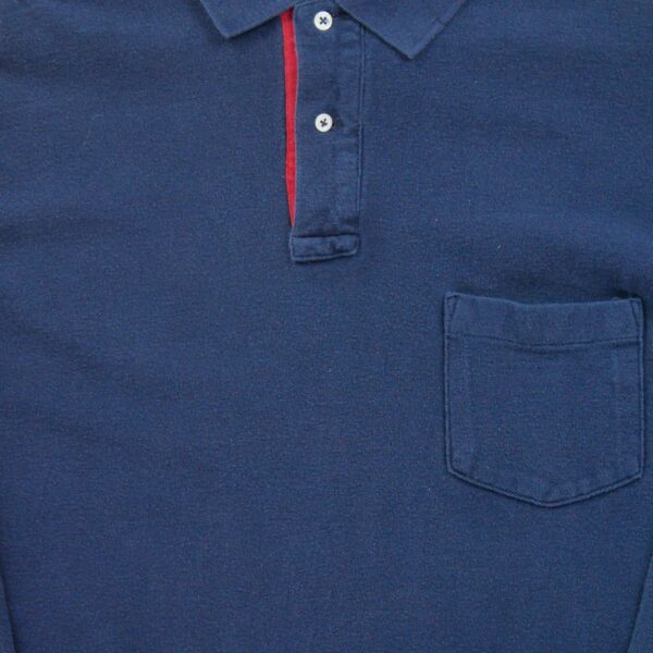 Polo manches longues homme marine Polo Ralph Lauren Col Polo