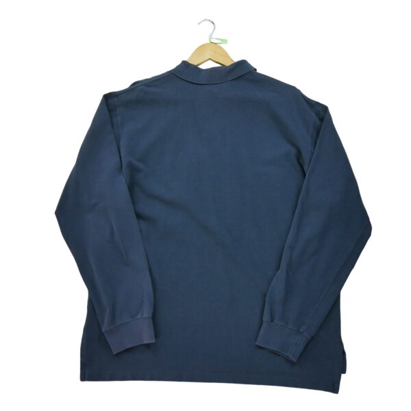 Polo manches longues homme marine Polo Ralph Lauren Col Polo