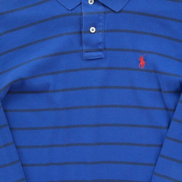 Polo manches longues homme marine Polo Ralph Lauren Motif a rayures Col Polo