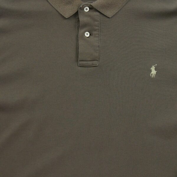 Polo manches longues homme marron Polo Ralph Lauren Col Polo