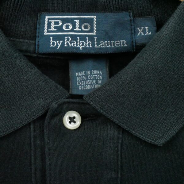 Polo manches longues homme noir Polo Ralph Lauren Col Polo