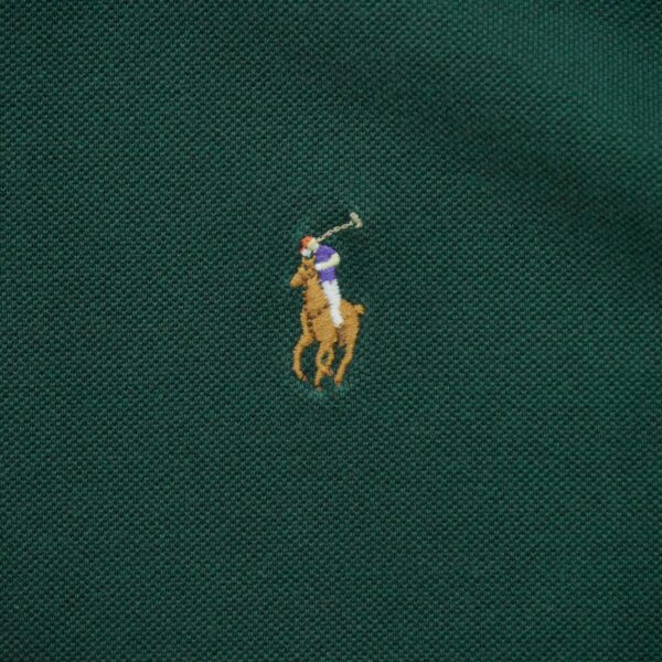 Polo manches longues homme vert Polo Ralph Lauren Col Polo