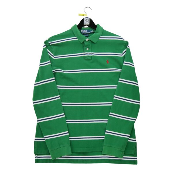 Polo manches longues homme vert Polo Ralph Lauren Motif a rayures Col Polo