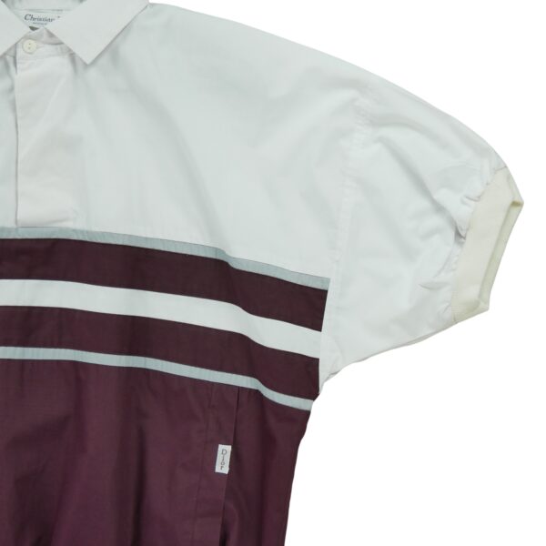 Pull homme manches courtes blanc Dior Col Revert