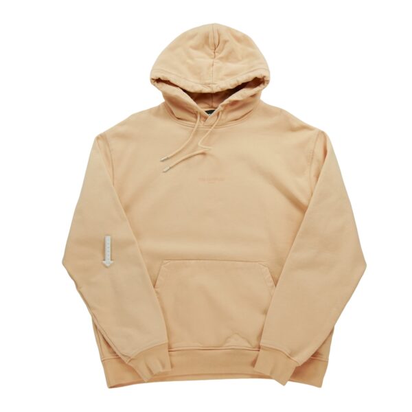 Sweat a capuche homme manches longues orange Vintage Col Rond