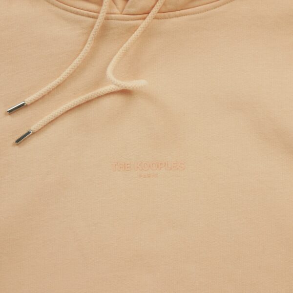 Sweat a capuche homme manches longues orange Vintage Col Rond