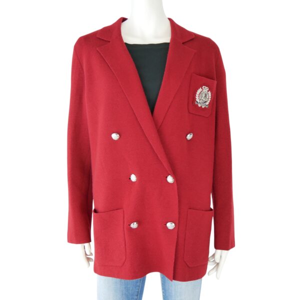 Veste Femme  100% Laine Rouge