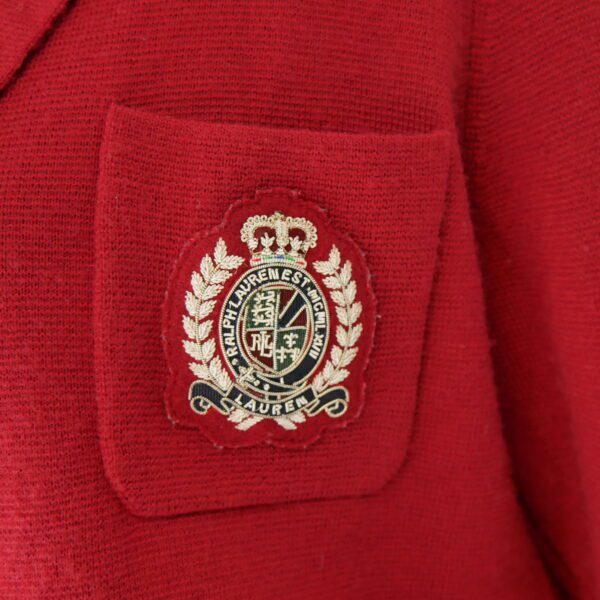 Veste Femme  100% Laine Rouge – Image 4