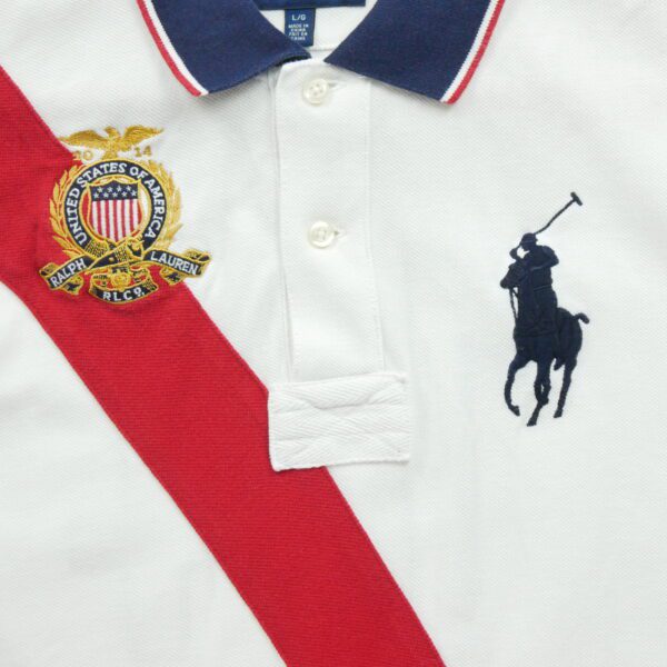 Polo manches courtes Femme  USA Flag – Image 3