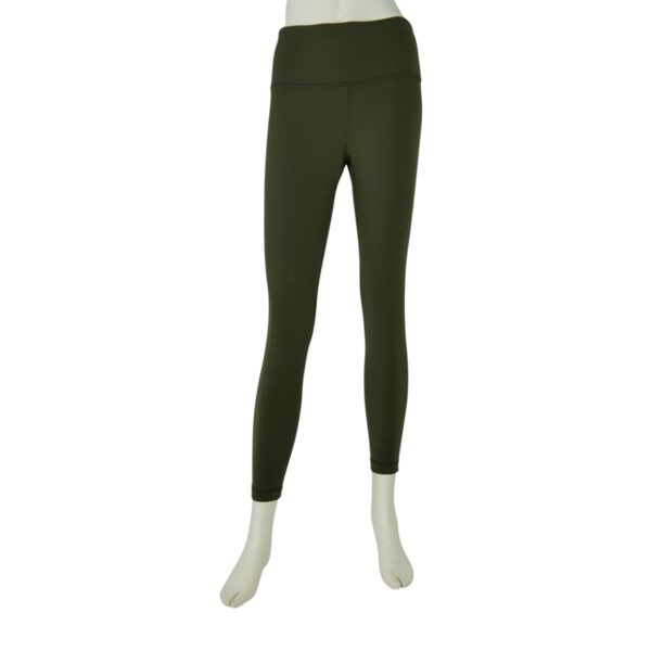 Leggings Femme  Yoga Course Fitness Kaki
