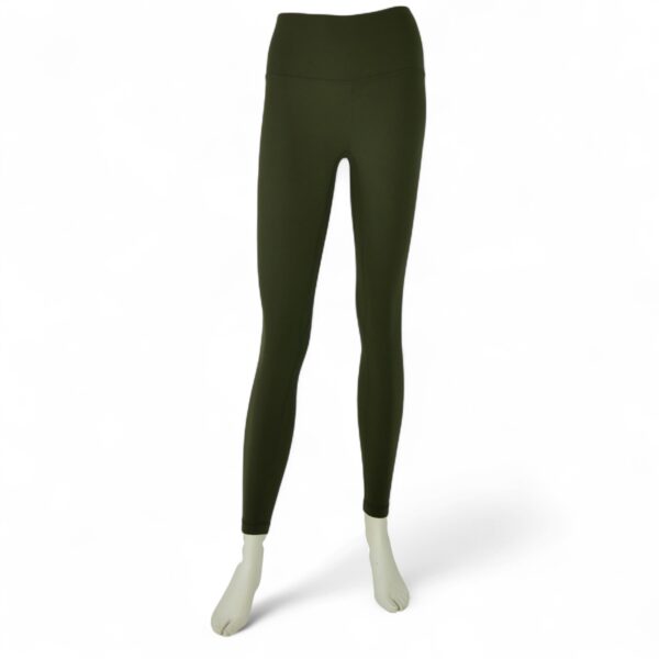 Leggings Femme  Yoga Course Fitness Kaki