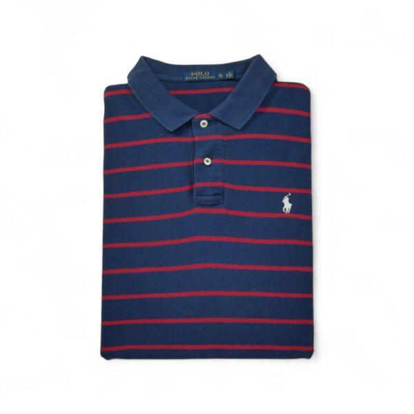 Polo manches longues Homme  Marine
