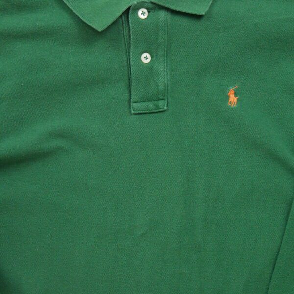 Polo manches longues Homme  Vert – Image 4