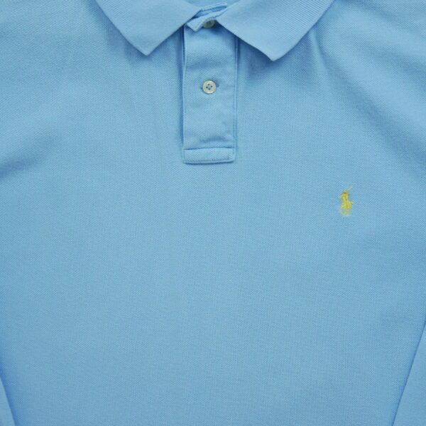 Polo manches longues Homme  Bleu clair – Image 6