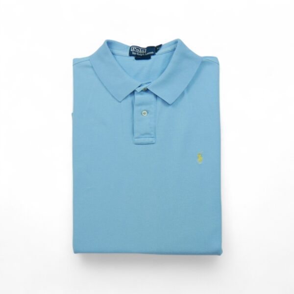 Polo manches longues Homme  Bleu clair