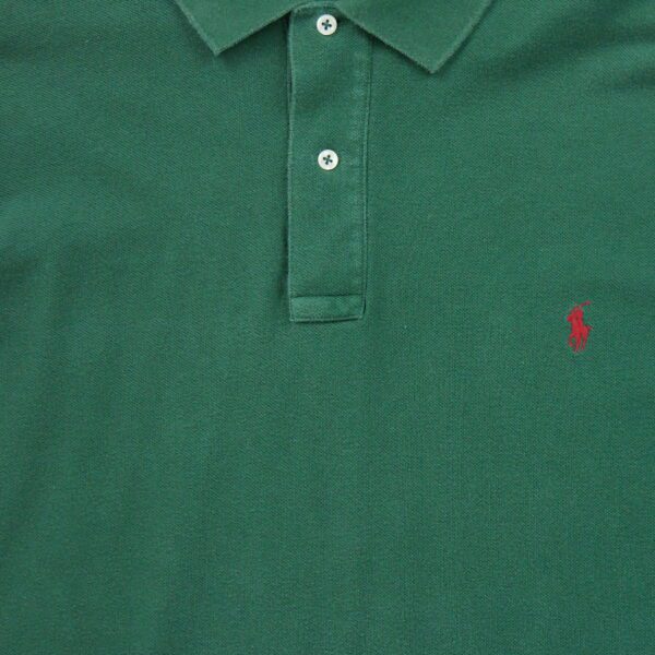 Polo manches longues Homme Vert – Image 4