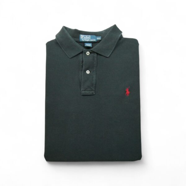 Polo manches longues Homme  Noir