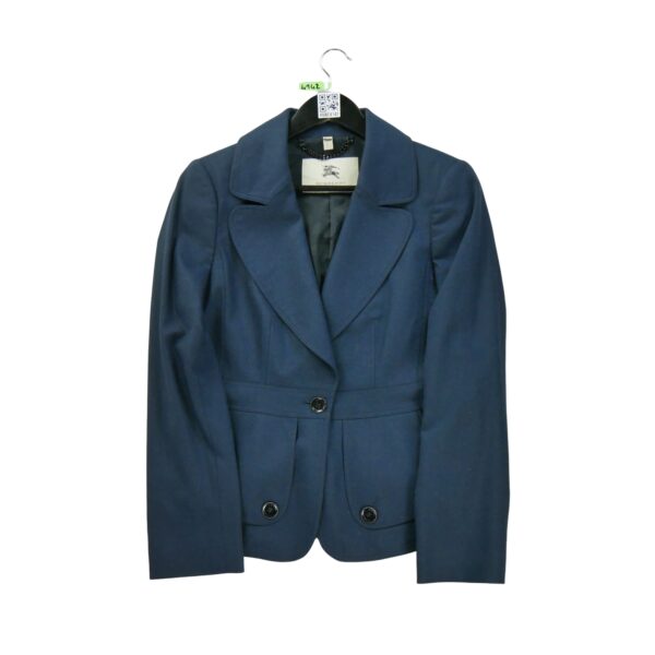 Blazer femme manches longues marine Burberry Col Revert