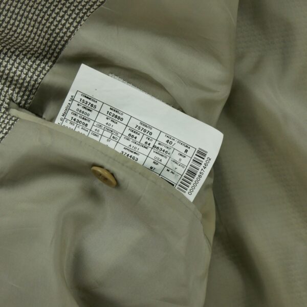 Blazer homme manches longues beige Armani Motif a motifs Col Officier