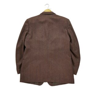 Blazer homme manches longues bordeaux Yves Saint Laurent Motif a rayures Col Officier