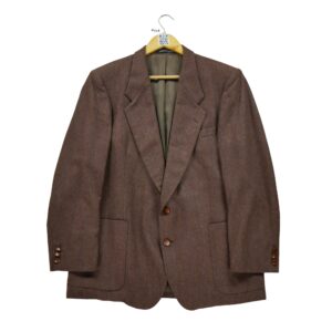 Blazer homme manches longues bordeaux Yves Saint Laurent Motif a rayures Col Officier